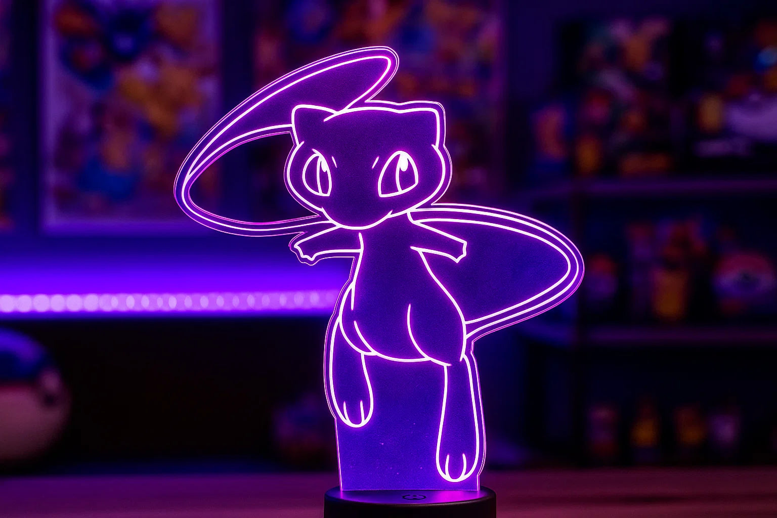Mew LED Light-Up Stand | Premium Collectible Display