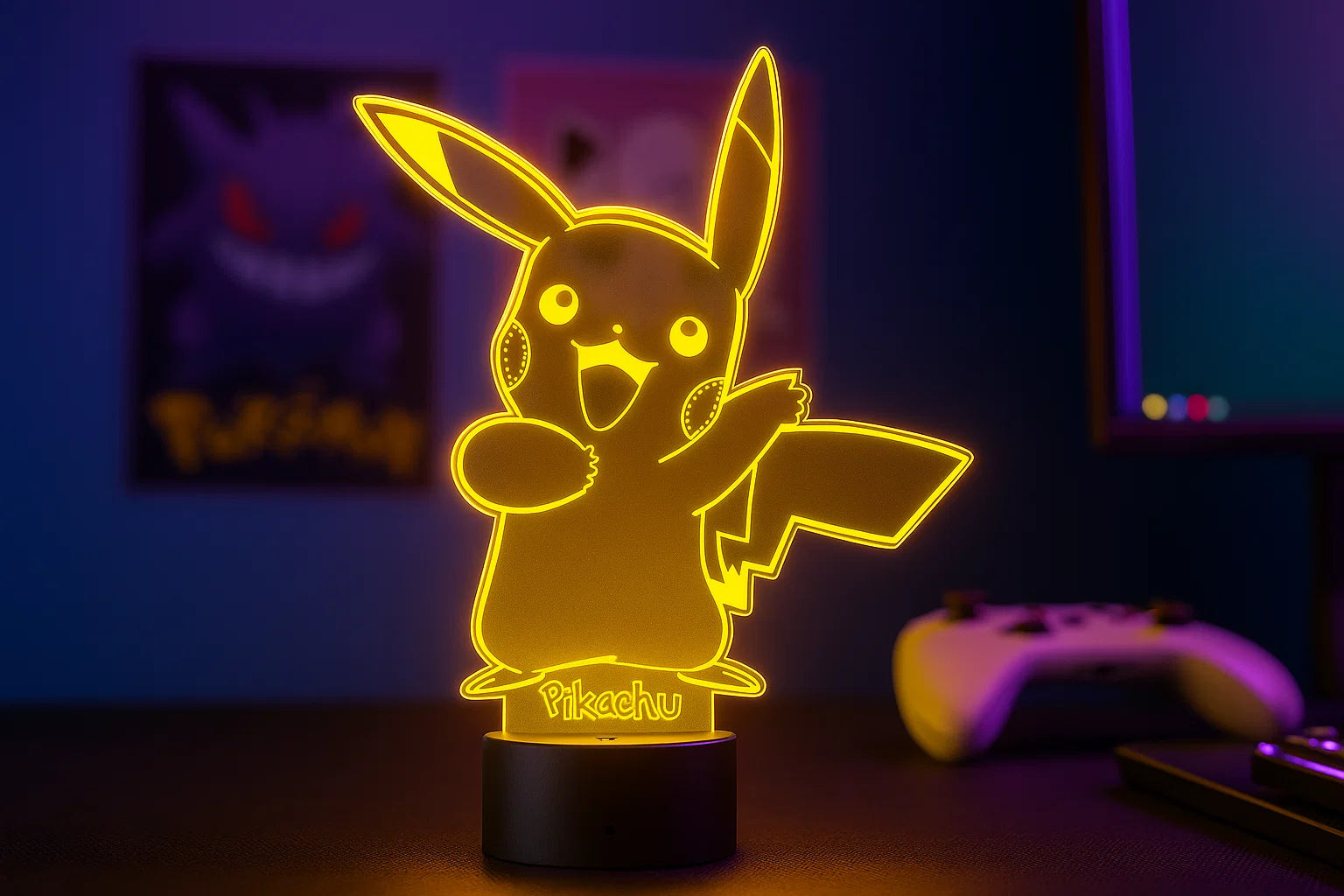 Pikachu LED Light-Up Stand | Premium Collectible Display