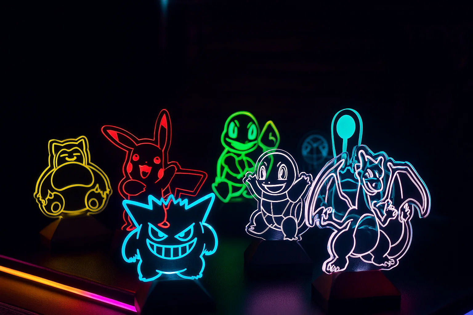 Wireless Mini Acrylic LED Light-Up Stand – Battery Powered